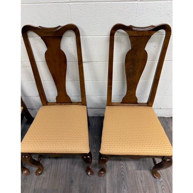 Late 20th Century Vintage Ethan Allen Classic Manor Splat Back Dining Chairs 15-6001 - Set of 4 For Sale - Image 5 of 13