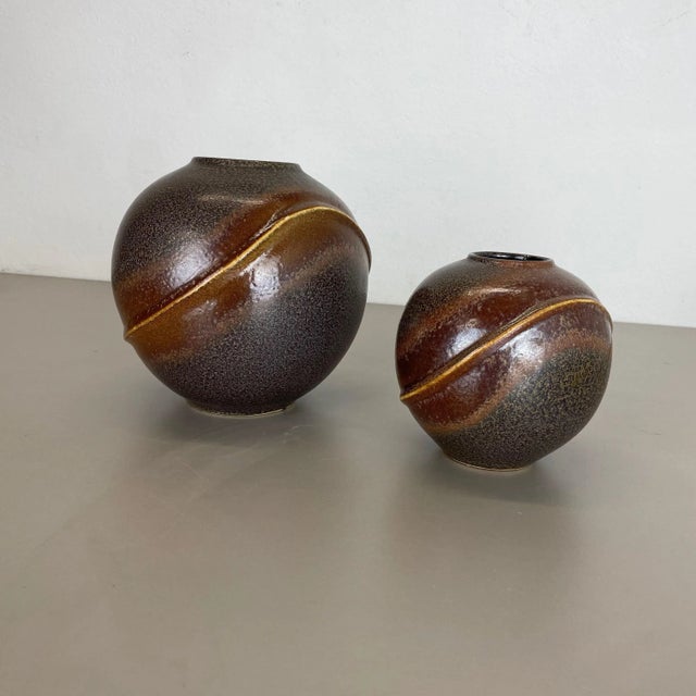 Ceramic Pottery Orion Vases from Dümler and Breiden, Germany, 1970s, Set of 2 For Sale - Image 3 of 18