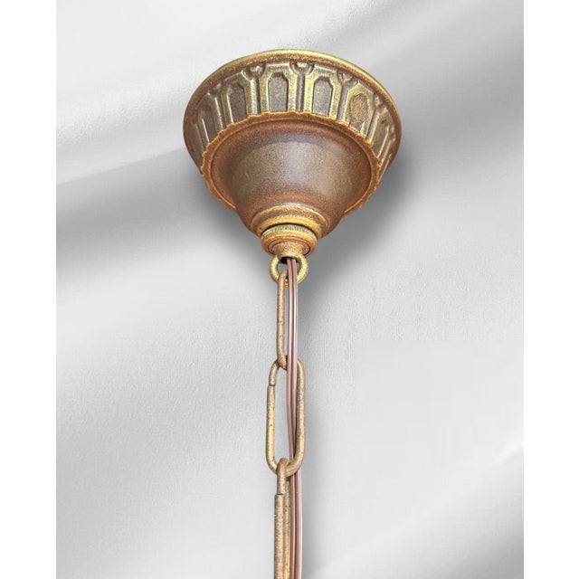 1900 Mid-Century Modern Schoolhouse Pendant Lights - a Pair For Sale - Image 12 of 12