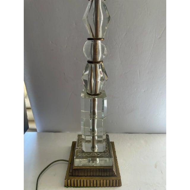 Mid Century Modern Stacked Glass Table Lamp For Sale In Philadelphia - Image 6 of 9