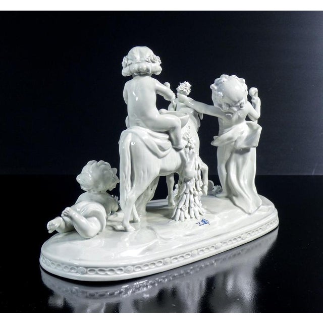 Porcelain Procession of Putti Sculpture from Capodimonte For Sale - Image 9 of 18