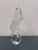 A really fun vintage Murano glass sculpture depicting a pig standing proudly on a clear bubble-filled glass sphere. Hand-...