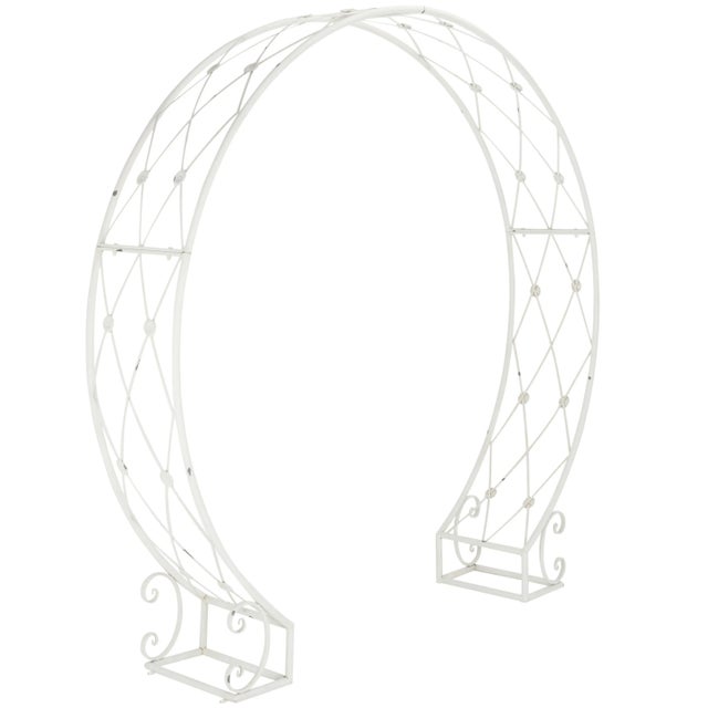 Mizell Moon Gateway - Antique White For Sale - Image 9 of 10