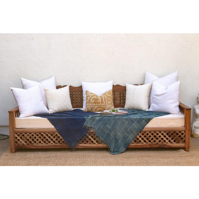 Monumental 108" Long Lattice Mousharabi Daybed For Sale - Image 10 of 10