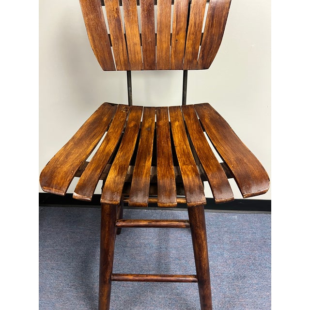 Arthur Umanoff Mid Century Swivel Bar Stools - A Pair For Sale - Image 11 of 12