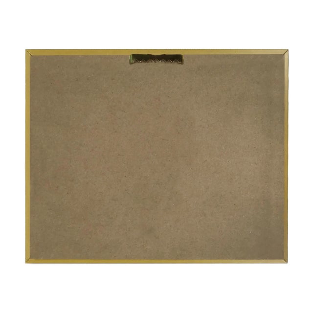 American Puritan and Genesta Framed Print on Canvas in Antiqued Gold Frame. 5" X 6" Print, Framed to 8-1/2" X 9-1/2" For Sale - Image 3 of 4