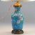Vintage Table Lamp with Japanese Enamel, 1950s For Sale - Image 3 of 9