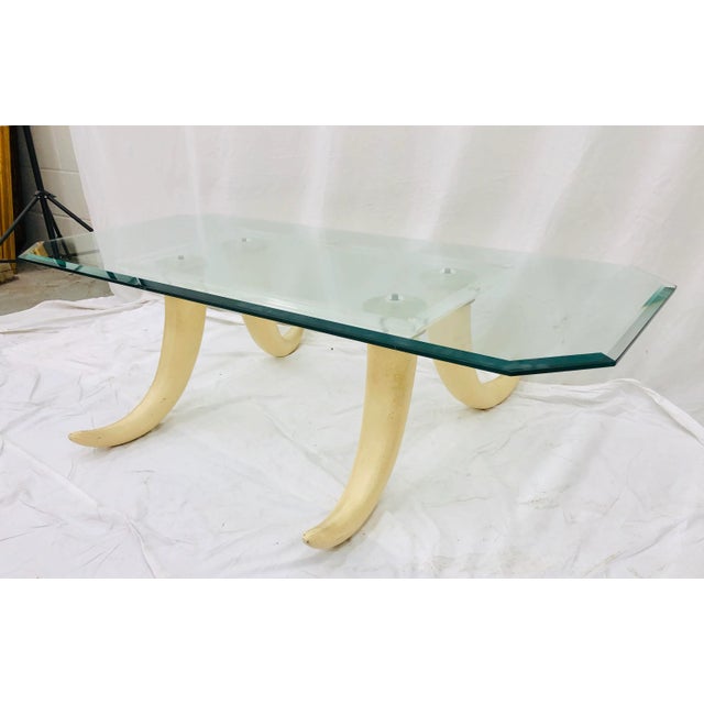 Mid-Century Modern Vintage Tusk Coffee Table For Sale - Image 3 of 13