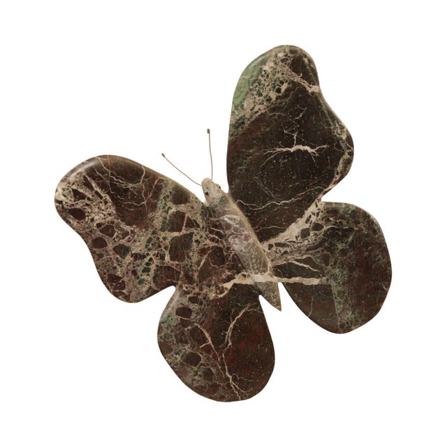 Richard H. Bailey Carved Marble Butterfly Sculpture For Sale - Image 12 of 12