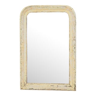 1880s French Wood Patinated Mirror For Sale