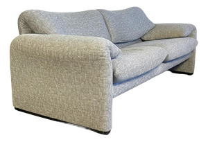 Maralunga Three-Seater Sofa by Vico Magistretti for Cassina, 1970s