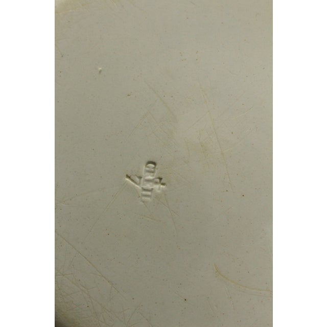 1830s Creil Et Montreau French Faience Polychrome Transfer Plate Country Girl For Sale - Image 14 of 14