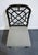 Black Kindel Furniture Black & Gold Chinese Chippendale Style Lattice Back Dining Side Chair For Sale - Image 8 of 10