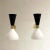 Mid-Century Modern Italian Sconces in Aluminum and Brass, 1950s, Set of 2 For Sale - Image 3 of 7