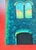 Nathan Sing "Walk By the River" Red and Blue Contemporary Abstract Landscape Painting, 2023 For Sale In Houston - Image 6 of 10