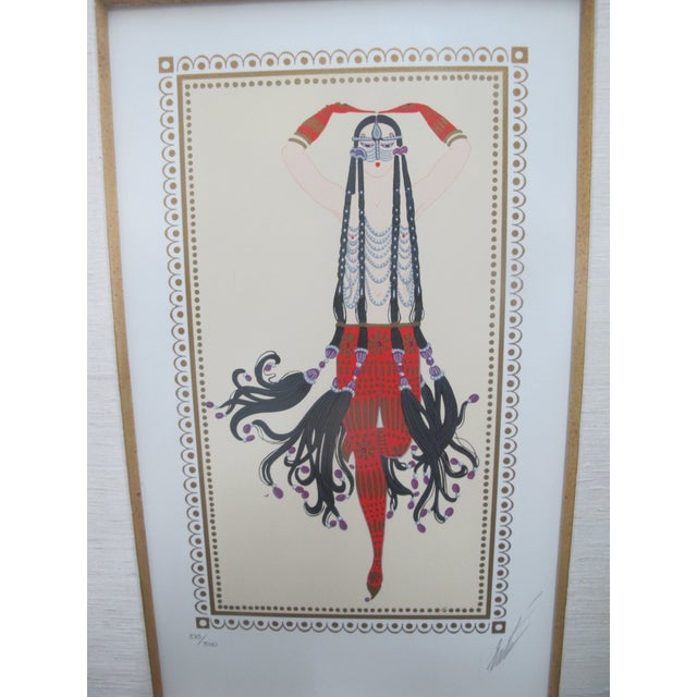 Erte Romain De Tirtoff Scheherzade Suite Art Deco Signed Serigraph Set of 4 For Sale - Image 10 of 18