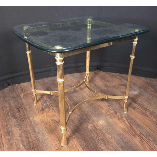 I’m selling a vintage Labarge style Hollywood Regency or late Mid Century Modern coffee or occasional table. It has a...