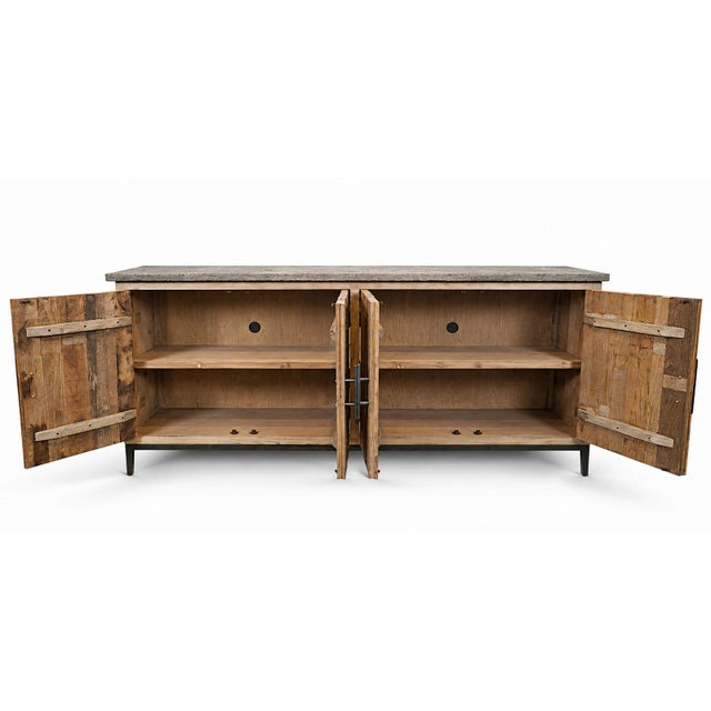 Contemporary Stone Top Salvaged Farm Sideboard For Sale - Image 3 of 6