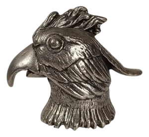 Vintage Silver-Plated Parrot Head Bottle Opener in the style of Gucci, 1970s