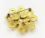 Chanel Chanel Vintage Gold Plated CC Twisted Flower Brooch For Sale - Image 4 of 4