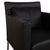 Leather Jason Armchair in Black Nappa Leather and Metal Frame from Walter Knoll For Sale - Image 5 of 13