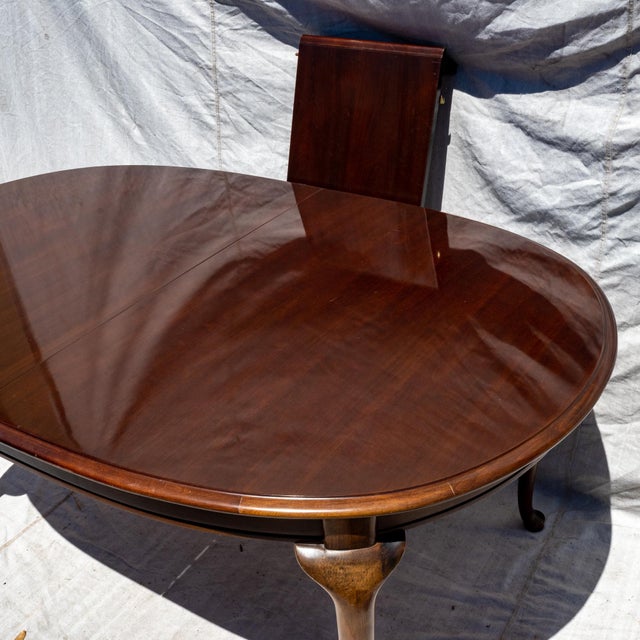 1990s Thomasville Winston Court Cherry Dining Table with 6 Chairs