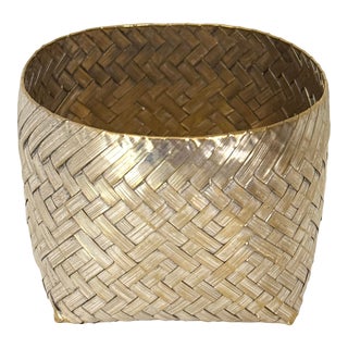Los Castillo for Tiffany & Co Silver Woven Basket For Sale