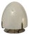 Large Vintage Table Lamp in Murano Opaline Glass and Metal in the style of Leucos and VeArt, Italy, 1970s For Sale
