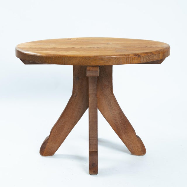 Brown Brutalist Oak Dining Table from De Puydt, 1970s For Sale - Image 8 of 17