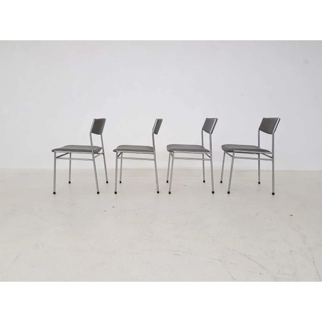 Vintage Dining Chairs in the Style of Martin Visser, Set of 4 For Sale - Image 4 of 9
