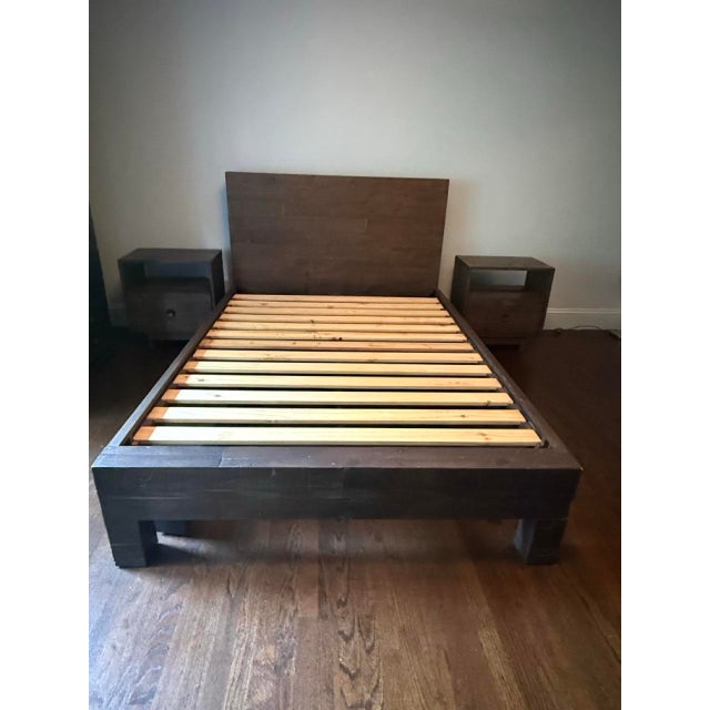 West Elm West Elm Emmerson Bed, Full, Chestnut For Sale - Image 4 of 7