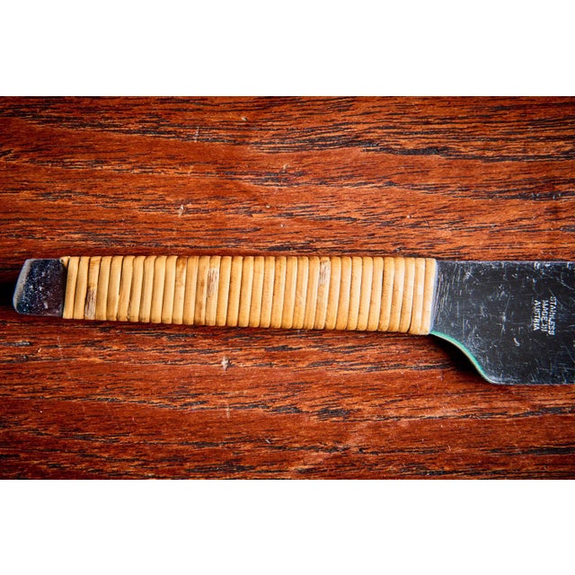 1960s Knife with Rattan Wrapped Handle attributed to Carl Auböck, Austria, 1960s For Sale - Image 5 of 6