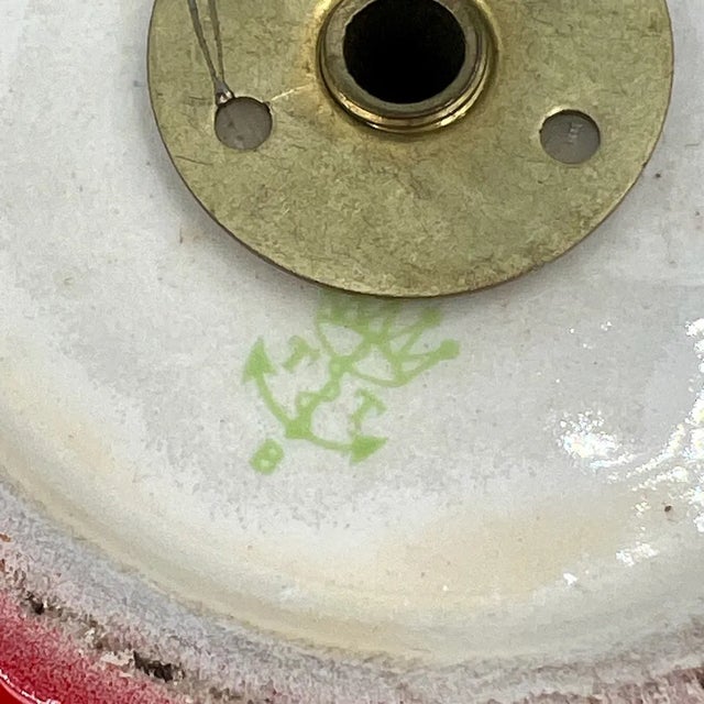 Ceramic Handcrafted Red Ceramic Table Lamp, Italy, 1970s For Sale - Image 7 of 11