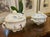 Moustier 1970s French Hand Painted French Longchamp Moustiers Faience Casseroles - a Pair For Sale - Image 4 of 18