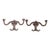 Pair of Victorian Cast Iron Antique Hall Tree Hooks For Sale