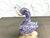 Royal Blue Vintage Murano Millefiori Art Glass Swan Sculpture With Aventurine Base For Sale - Image 8 of 10