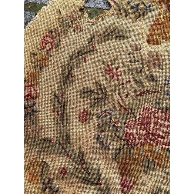 French Needlepoint Chair Cover Tapestry from Bobyrug, 1890s For Sale - Image 4 of 18