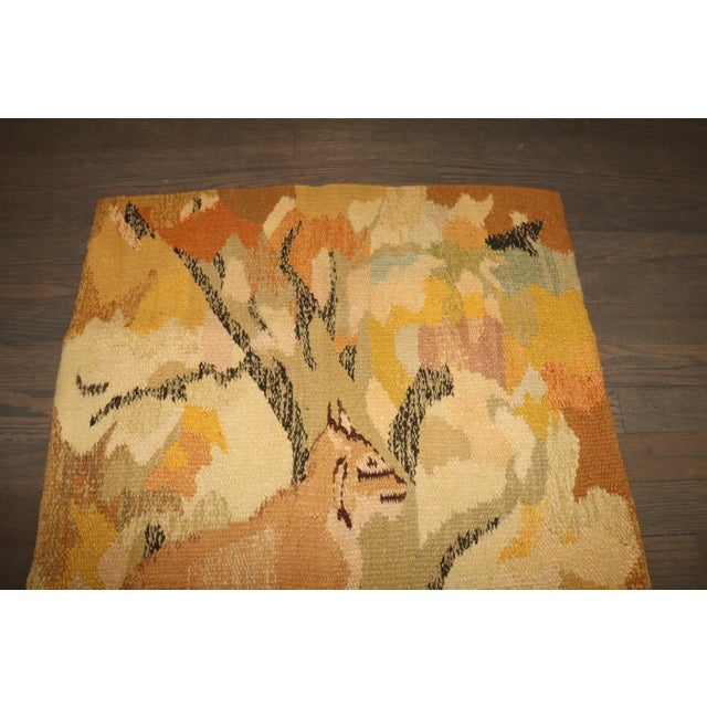 This striking mid-century Swedish textile is a masterful example of the Scandinavian "Hemslöjd" (home craft) movement,...