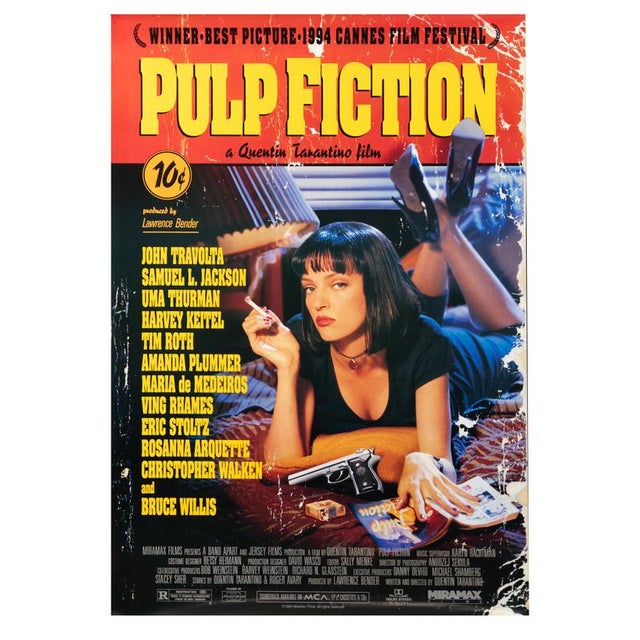 U.S. One-Sheet (27 × 41 in.), Miramax Films. Second copy of the classic release poster with the same Thurman artwork. This...