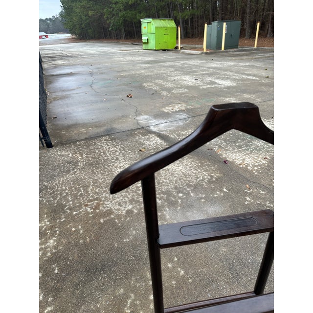 1970s Dark Brown Wooden Italian Valet For Sale In Atlanta - Image 6 of 7