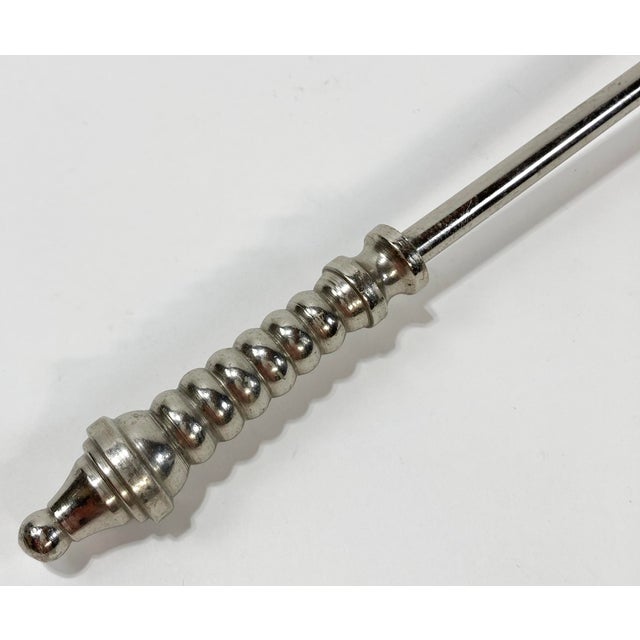 Metal Vintage Silver Deer Candle Snuffer For Sale - Image 7 of 7
