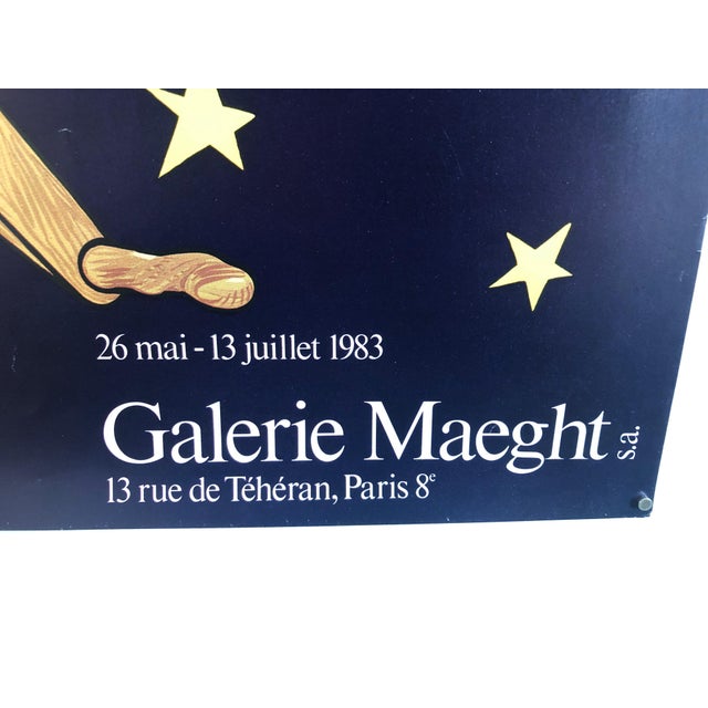 Pop Art Valerio Adami, Italian Post Modern Pop Art Lithograph Vintage Poster Memphis Galerie Maeght, 1980 For Sale - Image 3 of 6