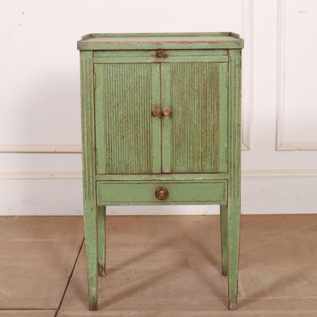 Swedish Painted Bedside Cabinet, 1890s For Sale - Image 12 of 12
