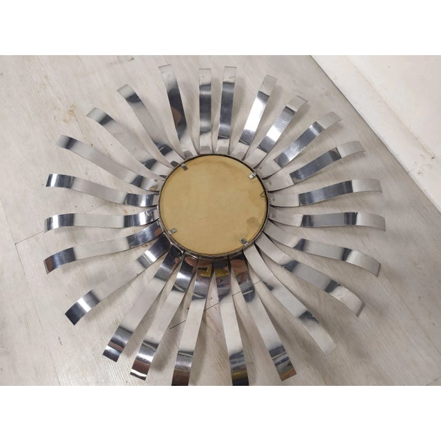 Stainless Steel Sun Mirror from Roche Bobois, 1970s For Sale - Image 11 of 13