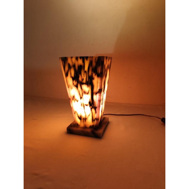 Vintage Spanish Marble Table Lamp, 1960s, in Very Good conditions. Designed 1960 to 1969 European Plug (up to 250V).The...