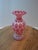 Victorian Cranberry Opalescent Coin Spot Vase Northwood Glass 6" Ruffled Rim Antique Eapg For Sale - Image 16 of 18
