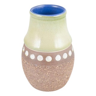 Glazed and Unglazed Stoneware Vase by Mari Simmulson for Upsala Ekeby, 1960s For Sale
