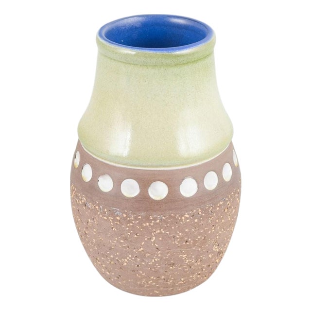 Glazed and Unglazed Stoneware Vase by Mari Simmulson for Upsala Ekeby, 1960s For Sale