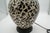 Late 20th Century Black & Ivory Geometric Chulucanas Pottery Lamp – Handcrafted Peruvian Art Lg Tribal Vase For Sale In Wichita - Image 6 of 9