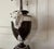 Fine Antique 19th Century Italian Creamware Urn With Goat Mask Handles Mounted as a Table Lamp For Sale - Image 4 of 15